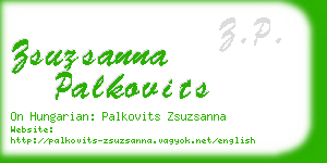 zsuzsanna palkovits business card